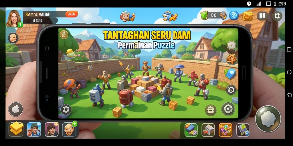 Tampilan gameplay seru dalam BARU01 dengan berbagai tantangan puzzle.