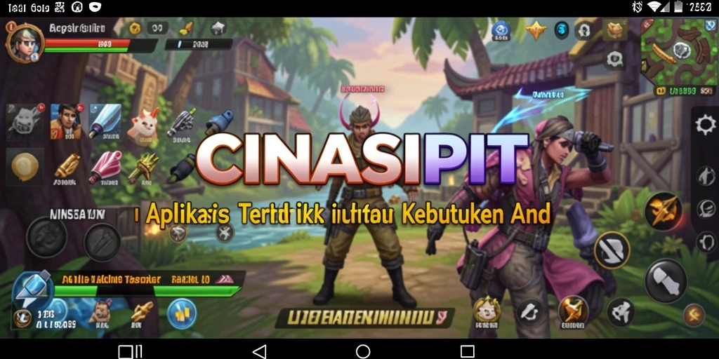 Tampilan antarmuka pengguna aplikasi CINASIPIT yang mudah digunakan.