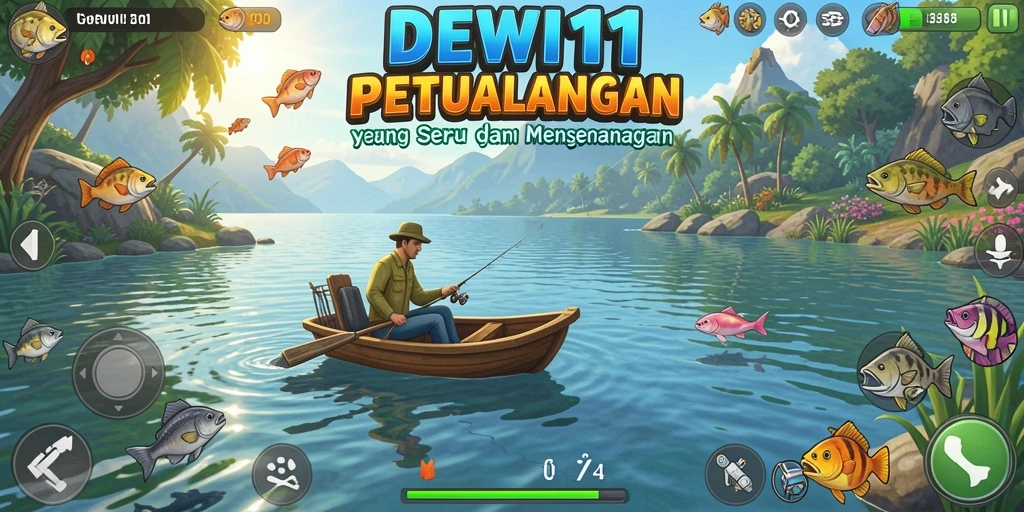 Tampilan menakjubkan dari gameplay memancing dalam DEWI11.