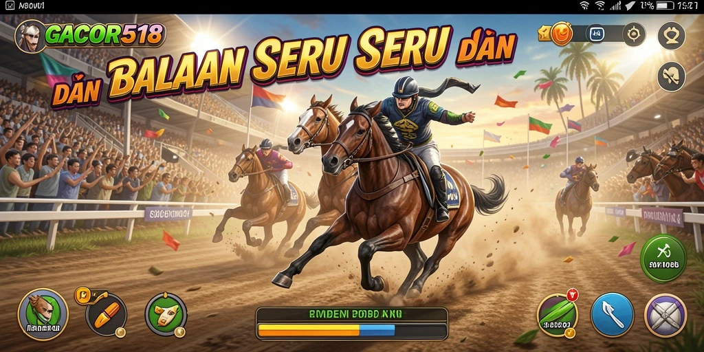 Gameplay seru dengan aksi balapan mendebarkan di GACOR518.