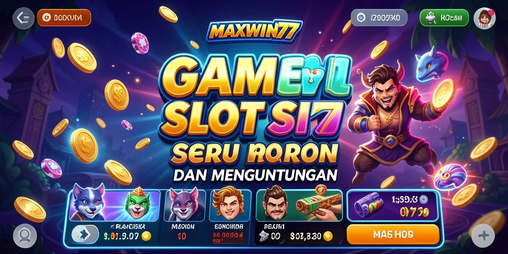 Tampilan gameplay Slot MAXWIN77 yang menarik dan seru.