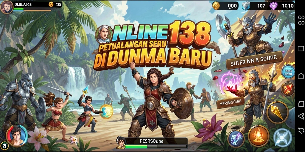 Tampilan gameplay seru di dunia petualangan ONLINE138.