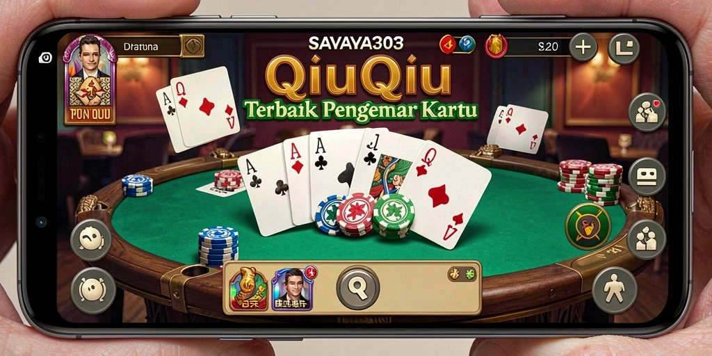 Tampilan gameplay seru SAVAYA303 saat bertanding QiuQiu.