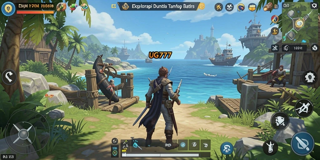Tampilan menarik dari gameplay Open World di UG777.