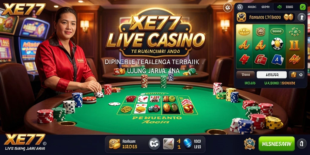 Tampilan gameplay XE77 yang menarik di Live Casino.